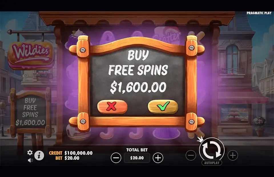 Wildies desktop slot game interface preview for the Wildies review