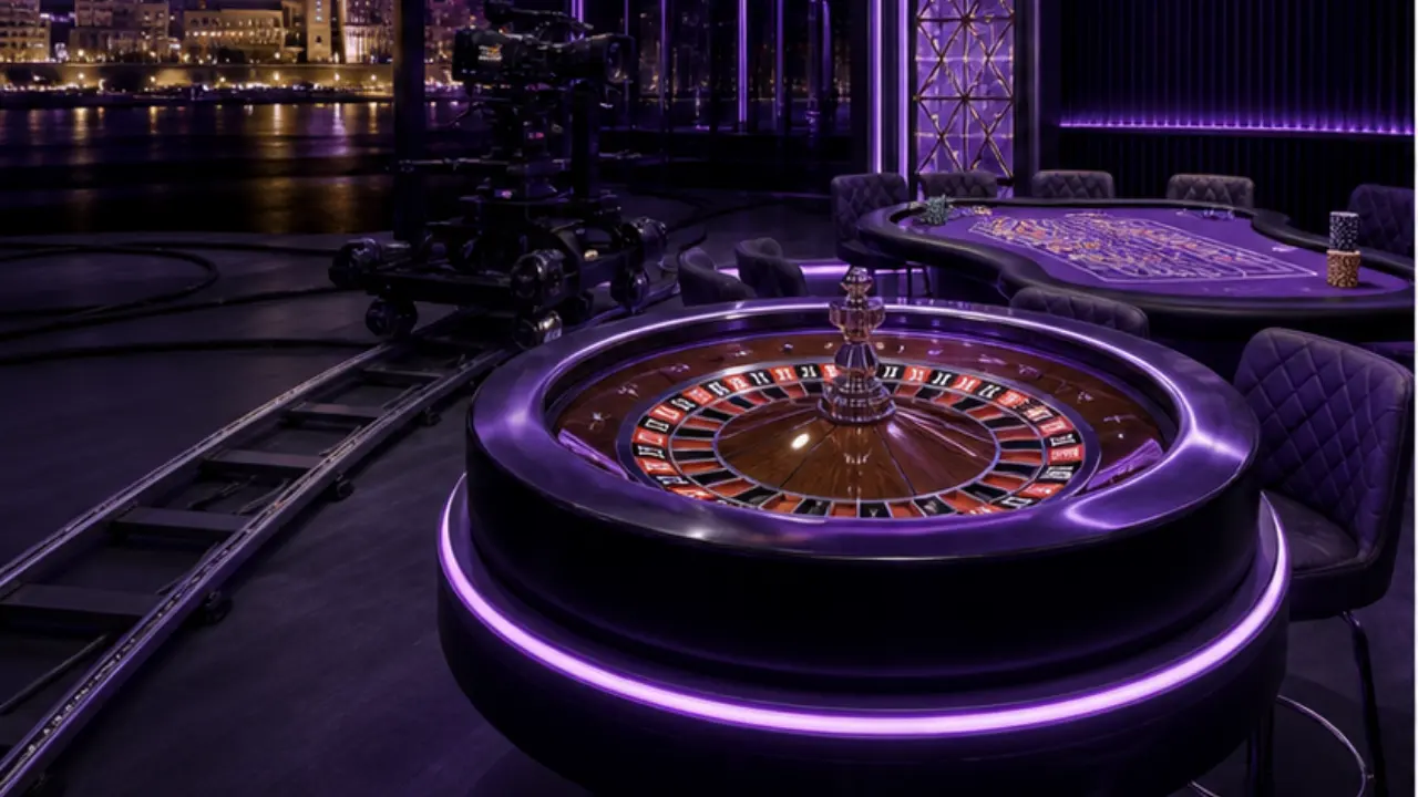 Malta live casinos comparison dashboard in the purple and black MGA Casinos visual style