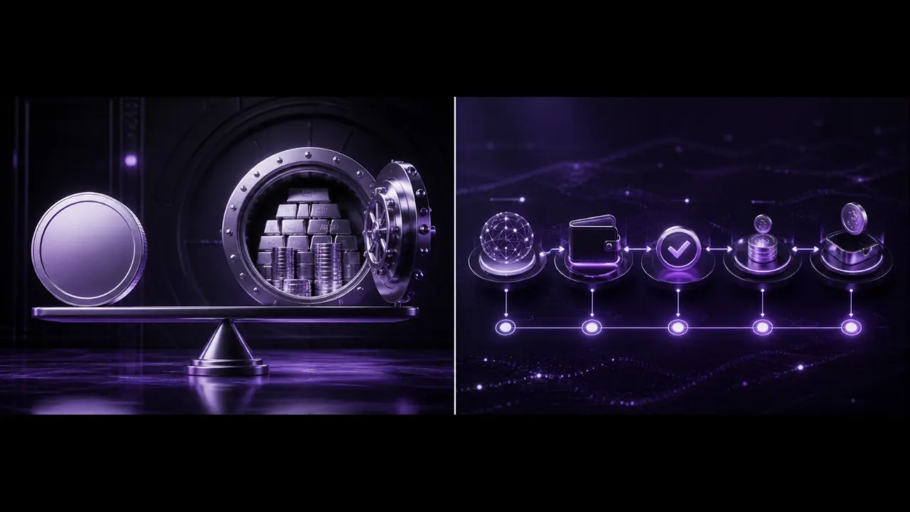USDT casino payments featured illustration in the purple and black MGA Casinos visual style