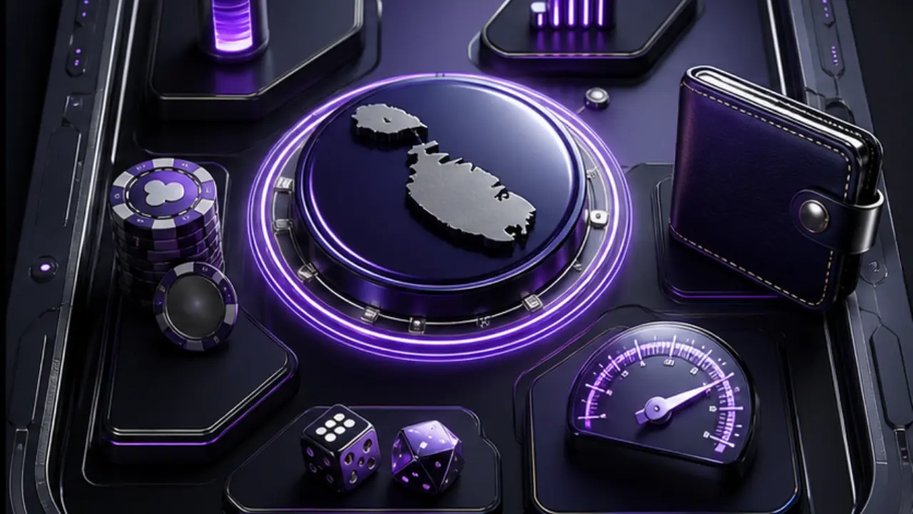 Malta mobile casinos decision checklist in the purple and black MGA Casinos visual style