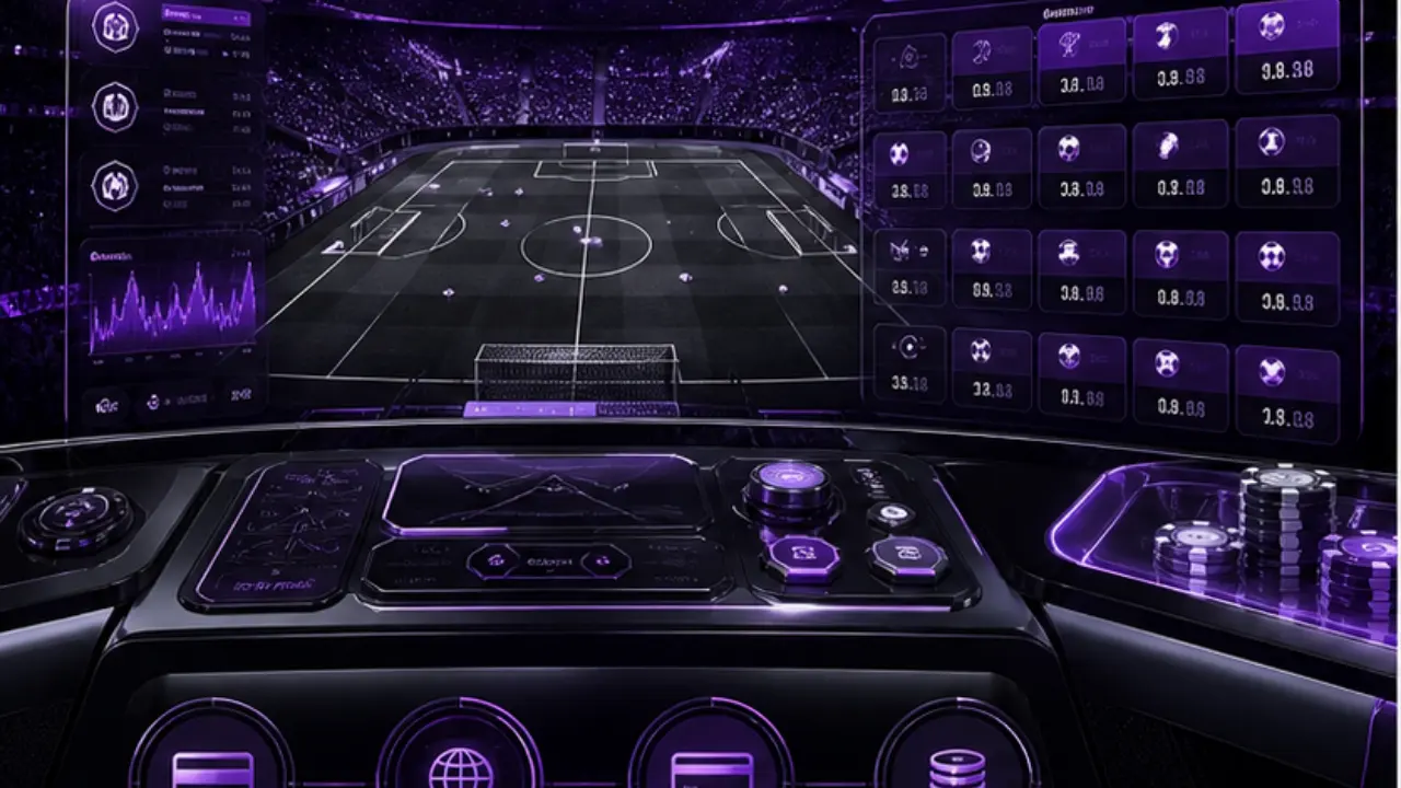 MGA betting sites comparison dashboard in the purple and black MGA Casinos visual style