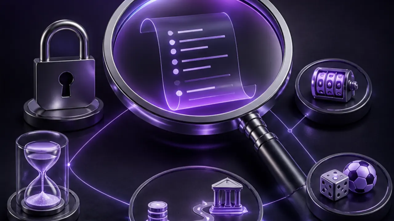 MGA casino bonuses decision checklist in the purple and black MGA Casinos visual style