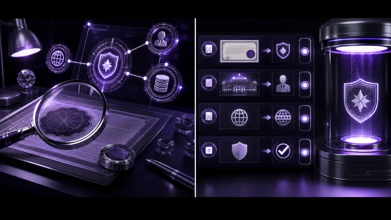 MGA license check featured illustration in the purple and black MGA Casinos visual style