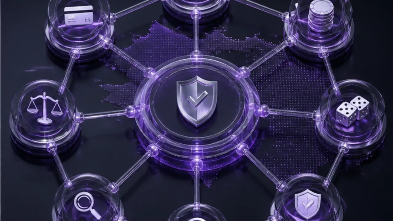 MGA licensed casinos decision checklist in the purple and black MGA Casinos visual style