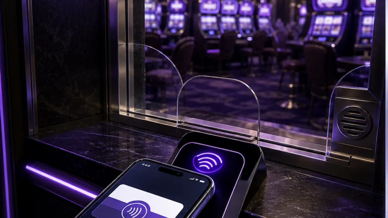 Google Pay casino deposits comparison dashboard in the purple and black MGA Casinos visual style